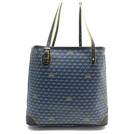 Fauré Le Page NEW HANDBAG FAURE LE PAGE DAILY BATTLE 32 BLUE CANVAS HAND BAG Blue
