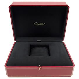 Cartier-NEUF BOITE CARTIER GM CROO000386 POUR MONTRES AVEC COMPARTIMENT BIJOUX WATCH BOX-Rouge