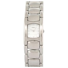 RELÓGIO EBEL BELUGA 9057NO21 26 RELÓGIO DE AÇO PALÁDIO MM QUARTZO DIAMANTE Prata