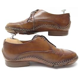 Berluti-BERLUTI DERBY SHOES 2 carnations 1073 7.5 41.5 IN CAMEL LEATHER SHOES-Caramel