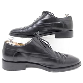 Gucci-gucci shoes 111-5273 RICHELIEU OXFORD 41.5 IT 42.5 EN BLACK LEATHER SHOES-Black