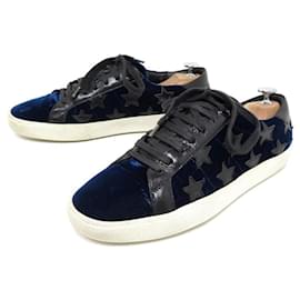 Saint Laurent-SAINT LAURENT COURT CLASSIC STAR SNEAKERS 501610 41 SNEAKERS SHOE-Blue