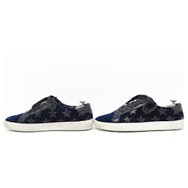 Saint Laurent-SAINT LAURENT COURT CLASSIC STAR SNEAKERS 501610 41 SNEAKERS SHOE-Blue