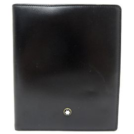 MONTBLANC MEISTERSTUCK PORTFOLIO 5BLACK LEATHER CC WALLET CARD HOLDER Black