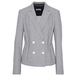 Jason Wu-Jason Wu Seersucker Jacket-Grey