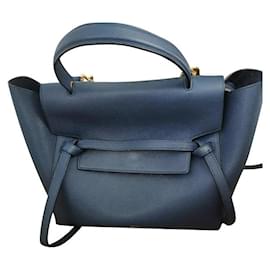 Céline-Celine Belt mini bag-Navy blue