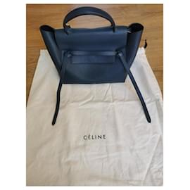 Céline-Mini bolsa Celine Belt-Azul marinho