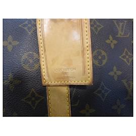 Louis Vuitton-keepall 55 monogram shoulder strap-Brown