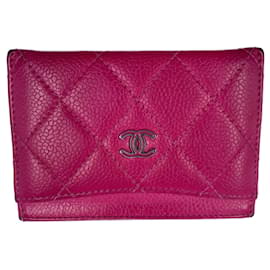Chanel-Pink Lambskin Leather Chanel Wallet-Pink