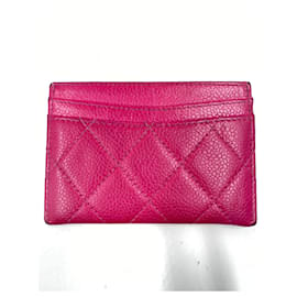 Chanel-Pink Lambskin Leather Chanel Wallet-Pink