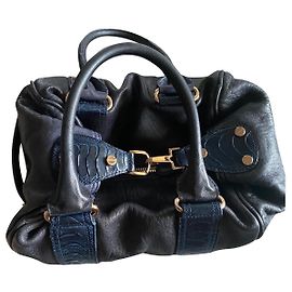 Balenciaga Part Time handbag black leather Black