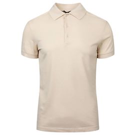Bottega Veneta Kurzarm-Poloshirt Weiß Roh