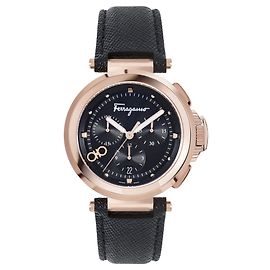 Salvatore Ferragamo Reloj Ferragamo Legacy de cuero Rosa