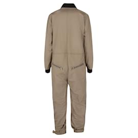 Bottega Veneta-Bottega Veneta Long Sleeve Zipper Pocket Jumpsuit-Beige