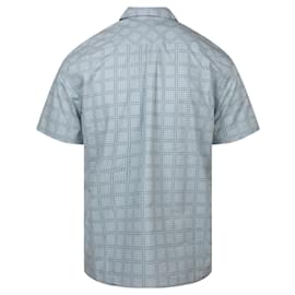 Bottega Veneta-Bottega Veneta Short Sleeve Button Up Shirt-Blue