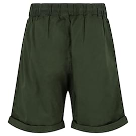 Bottega Veneta-Bottega Veneta Cuffed Shorts-Green