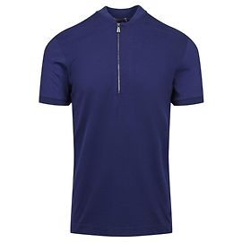 Camicia con zip a un quarto di Bottega Veneta Blu
