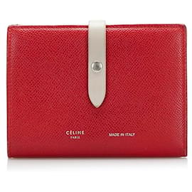 Céline-Multifunction Strap Wallet-Red