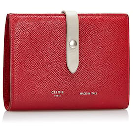 Céline-Multifunction Strap Wallet-Red