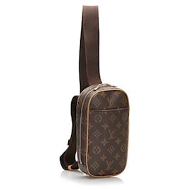 Louis Vuitton-Monogram Pochette Gange-Brown
