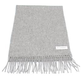 Yves Saint Laurent-wool scarf-Grey