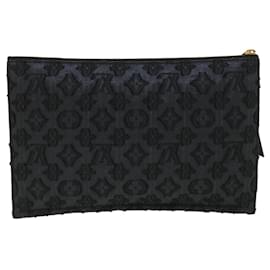 Louis Vuitton-LOUIS VUITTON Monogram Jaguar pochette zip piatta Pochette Nera M40836 BS3736-Nero