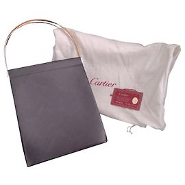 Cartier Trinity Black Leather Handbag Black