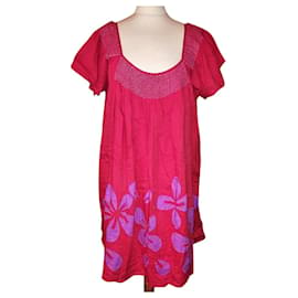 Antik Batik-ANTIK BATIK ROBE TUNIQUE DRESS PAPILLON  T UK 24 OU 46/48/50/52-Rouge
