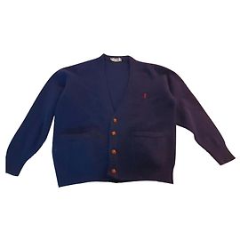 Cardigan yves saint laurent ysl wool Navy blue Dark blue