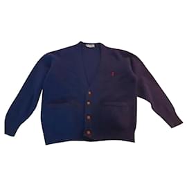 Yves Saint Laurent-Cardigan yves saint laurent ysl wool-Navy blue,Dark blue