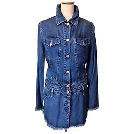 Jean Paul Gaultier GAULTIER TRENCH JACKE KLEID UND ROCK 4 IM 1 CABRIO-SAMMLER TM ODER 40/42 Blau