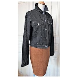 Jean Paul Gaultier-GAULTIER TRENCH JACKET DRESS AND SKIRT 4 IN 1 TRANSFORMABLE COLLECTOR RAYE TM OR 40/42-Black