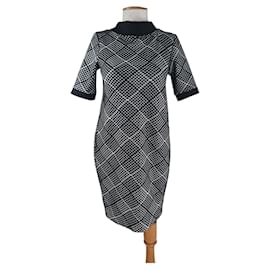 Autre Marque Renaissance Kleid Schwarz Weiß Schwarz Weiß