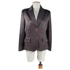 Krizia Per te Blazer Brown Cotton Viscose Brown