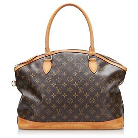 Louis Vuitton Marrom Monograma Lockit Horizontal Marrom