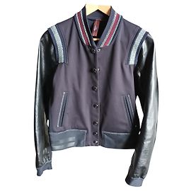 Veste courte noire High en polyamide Noir