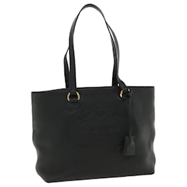 Prada-PRADA Tote Bag Leather Black Auth ar8792-Black