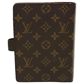 Louis Vuitton-LOUIS VUITTON Monogram Agenda MM Day Planner Cover R20105 LV Auth yk5847-Autre