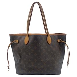 Louis Vuitton-Toile Enduite Monogram Louis Vuitton Neverfull-Marron