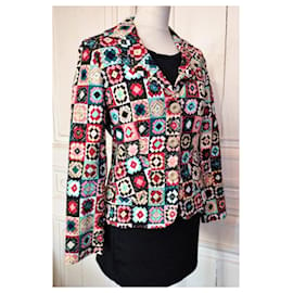 Moschino-MOSCHINO JACKET DONNA PATCHWORK S 38/40-Multiple colors