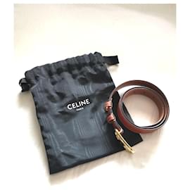 Céline-Celine Medium Maillon Triomphe belt 85cm-Brown