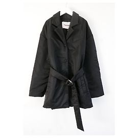 Nanushka Liban nylon quilted coat Black