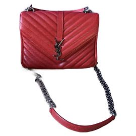 Sac Saint Laurent collège medium Rouge
