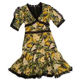 Robe Dolce & Gabbana, Mi longueur Multicolore Moutarde