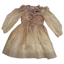 Vestido Zimmermann de linho multicolorido Multicor