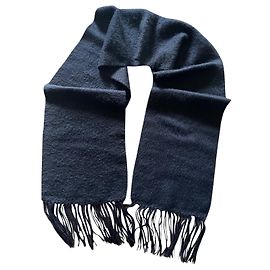 Autre Marque Sciarpa lunga in alpaca nera 25 X 200 cm Nero