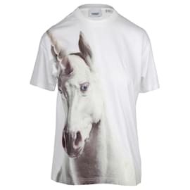 Burberry-Camiseta Unicornio Burberry-Blanco