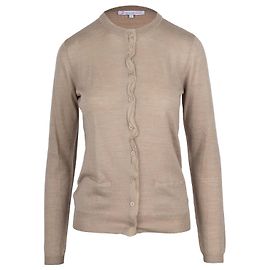 Paul & Joe Sister Cardigan mit Seidenbesatz Beige