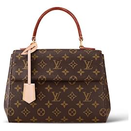 Louis Vuitton-Bolsa BB LV Cluny mew-Castaño