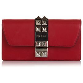 Pochette Prada City Vitello Elektra Rosso Rosso